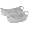 Rachael Ray Ceramics Bubble and Brown Oval Baker Set, 2-Piece,