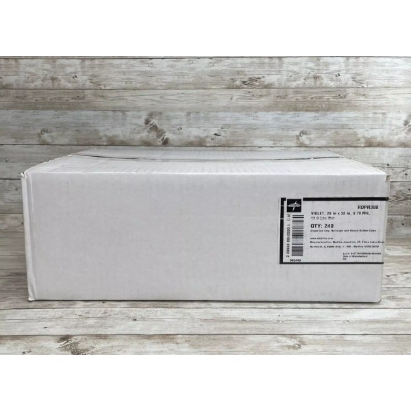 Medline Violet Soiled Linen Liners 29" x 38" .79MIL, RDPR38B