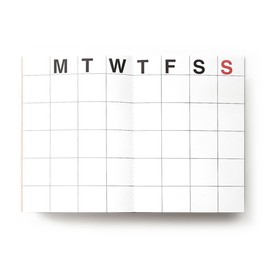 JSTORY Big Monthly Planner Stitch Bound Lays Flat Undated Year Round Flexible Cover Goal/Time Organizer Thick Paper Eco Friendly Customizable A3 16 Months 18 Sheets Brown