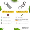 Cerbery - Titanium Keyring with Ring and Gift Box -