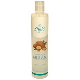 Sheló Nabel Shampoo de Argán, Hidrata y Repara, 530 ml, para Cabello Seco o Dañado