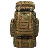 80L Waterproof Camouflage Outdoor Activity Backpacks - Bag Color: Black