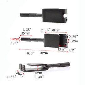 NNNJunhua Ice Anchor Drill Adapter for Ice Fishing Shelter Tent Ice Nails Quickly Screw Outdoor Winter Fishing Camping Accessories Black