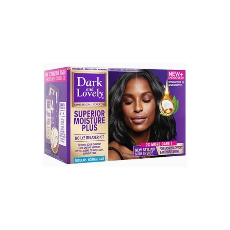 Dark and Lovely Moisture Plus No Lye Relaxer Regular PACK