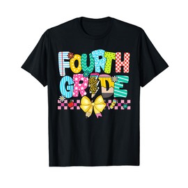 4th Grade For Boys Girls Teacher Fourth Grade Back to School T-Shirt