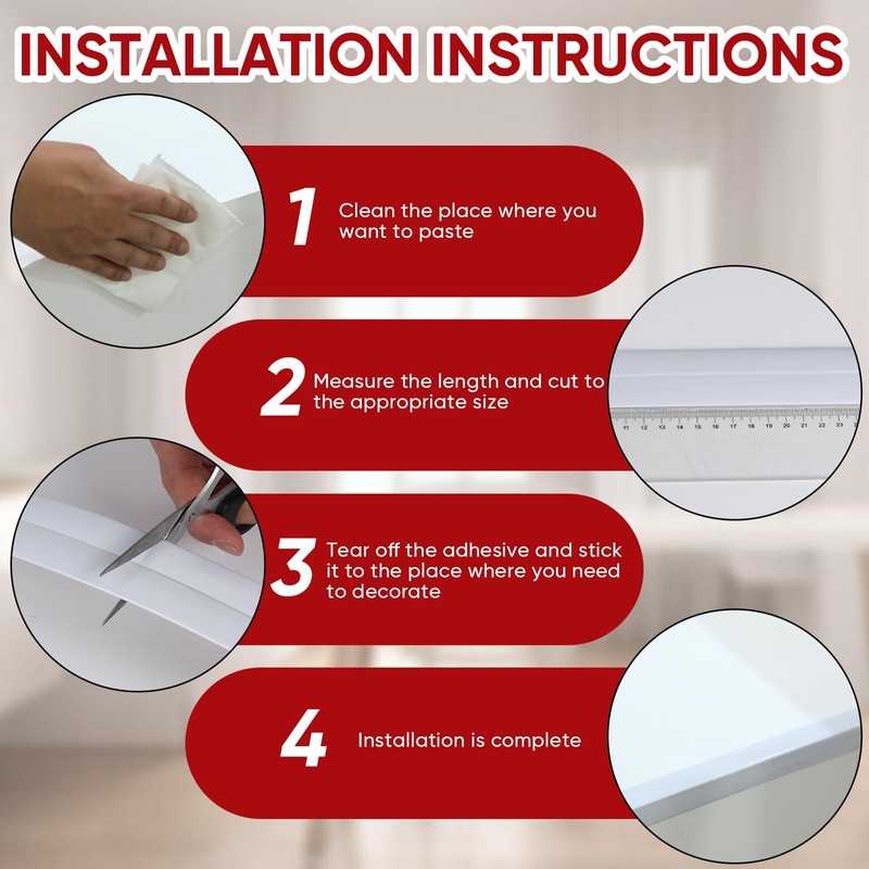 Wall Corner Protector Moulding Trim (White, 1.6 in x 10