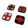 YFFSFDC 4 Piece Set Medic Cross Embroidery Velcro Tape Patch