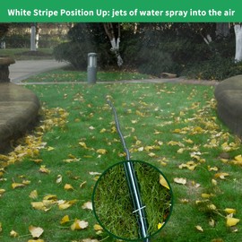 SECBULK 150 FT (75FT*2) Flat Sprinkler Hose for Lawn Watering Garden Soaker Hose with Holes, Heavy Duty Lightweight No-Kink Water Hose with Stakes, Irrigation Hose, Great Fun for Kids and Dog