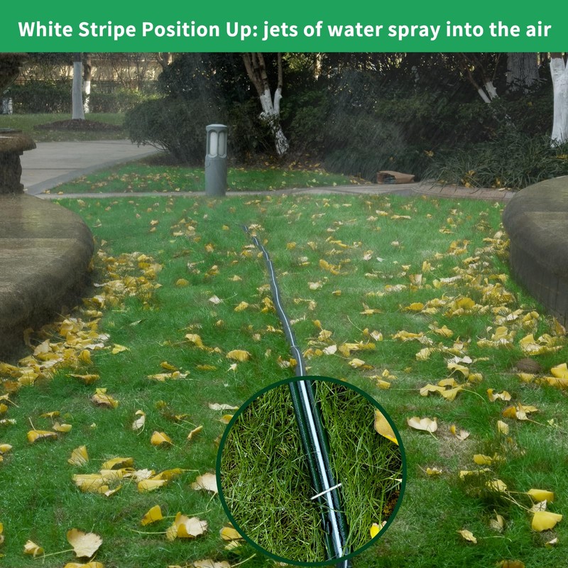 SECBULK 150 FT (75FT*2) Flat Sprinkler Hose for Lawn Watering