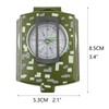 Outdoor Metal Compass with Sighting Lens, Ruler, Multi in one