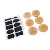 6Pcs Jar Wood Lid Set Easy to Clean Storage Jar