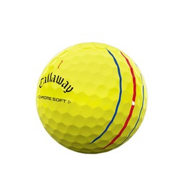 Callaway Golf Balls CHROME SOFT Triple Track Yellow Ball Pack of 3 BL CG CHRMSFT YLW 24 TRPLTRK 3B PK