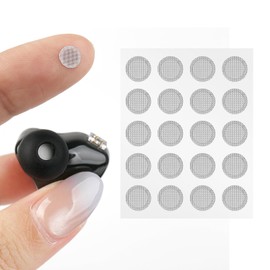 20-Pack CCZ SN20 Silver Screen Earbud Filters - Mesh Replacement for in-Ear Headphones, Anti-Dust and Sweat-Resistant Earphone Accessories,CCZ in-Ear Earphone Protective Filt (Silver, 4MM)