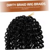 Baluue 2pcs Twisted Wavy Crochet Braids Hair Wigs for Fashionable