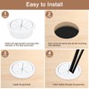 sourcing map 6 Pcs Desk Grommet, 1.97 inch 50mm Desk