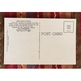 Native Americana postcard Museum of American Indian Heye Foundation New York NY