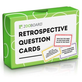2DOBOARD Team Question Cards for Effective Retrospectives, Workshops and Meetings | Coaching Cards for Team Building and Interventions | 50 Coaching Cards for Improved Team Dynamics and Collaboration