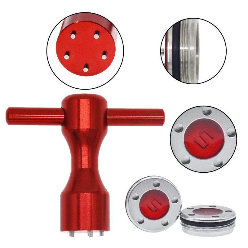 (5.0 grams) - HISTAR 2Pcs Golf Custom red Weights +