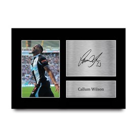 HWC Trading A4 Callum Wilson Newcastle United Gifts Printed Signed Autograph Picture for Football Fans and Supporters