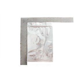 50 Mylar Stand Up Bags (4.3mils, Silver) 7.625" x 11.75" x 4" with Zipper and Tear Notch, with 50 Free 500cc Oxygen Absorbers