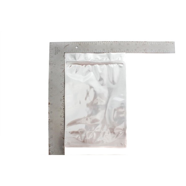 50 Mylar Stand Up Bags (4.3mils, Silver) 7.625" x 11.75"