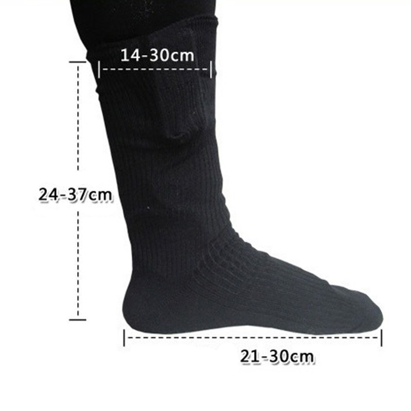 Electric Warming Socks Comfortable Cotton Stretchable 21 to 30cm Thermal