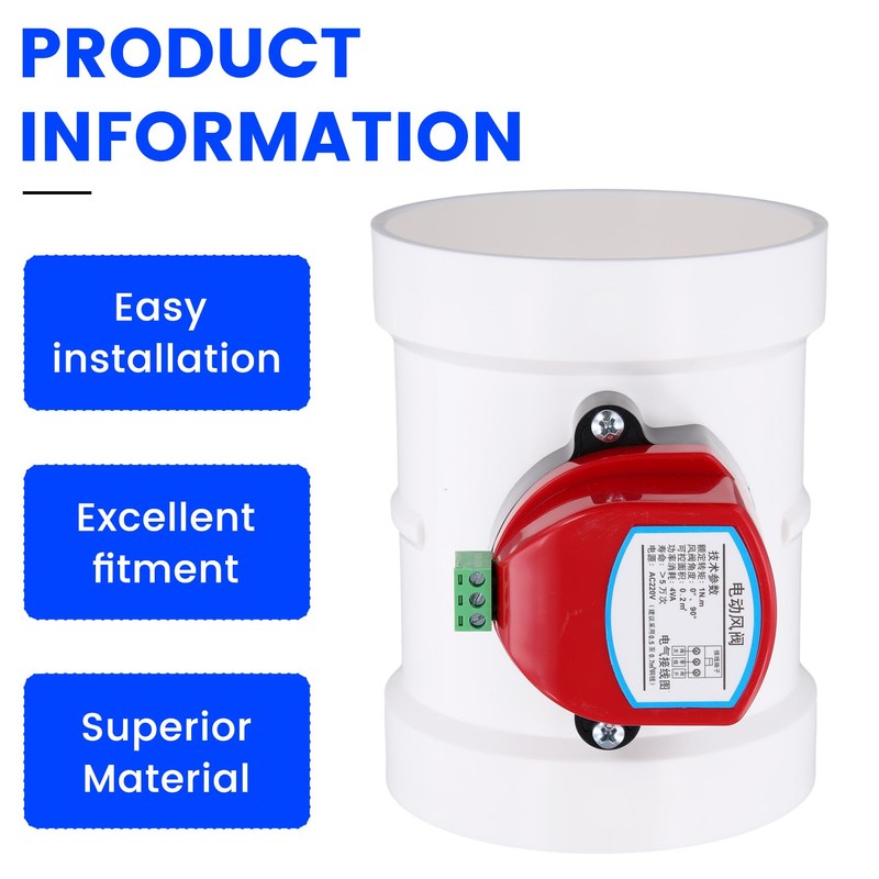 Plastic Motorized Damper PVC Check Valve Air Duct Volume Controller