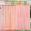 Wish Care 10ft x 10ft Baby Pink Chiffon Backdrop Curtain