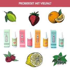 Dr. Bauer’s Mundspray Probierset – 4 Sorten: Extreme Love, Golden Dream, Original Love, Sweet Kiss – vegane Atemsprays ohne Alkohol – 4x 50 ml – für Frische, Vielfalt & Lieblingsmomente
