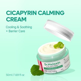 Dr. Melaxin Cicapilin Calming Cream, 1.7 fl oz (50 ml), Cooling Trouble Niacinamide, Aperica Leaf Extract, Moisturizing Cream, Moisture Moisturizing Care, Korean Skin Care, Korean Cosmetics'