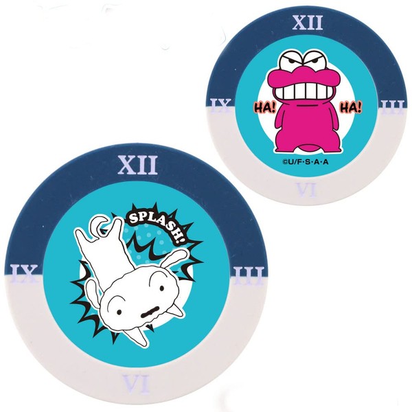 Crayon Shin-chan Casino Chip Marker Navy x White MK0312