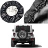 FeHuew Black and White Pug Face Spare Tire Cover 17