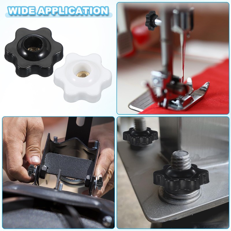 PATIKIL M5 x 25mm Through Hole Knob Nut Screw, 4