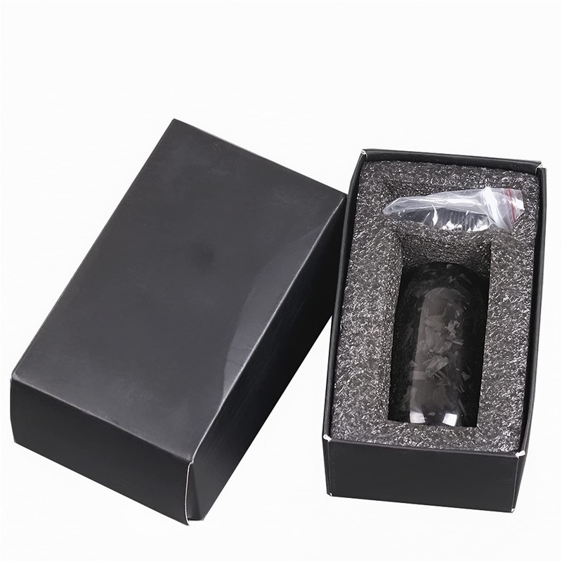 muge racing Gear Shift Knob,Universal Carbon Fiber Forged Pattern Car