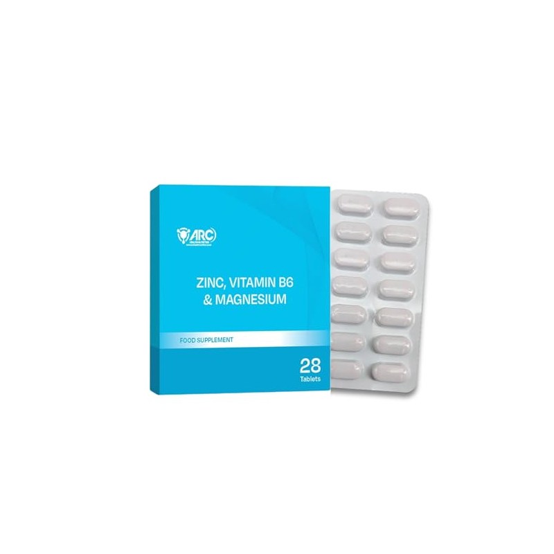 Zinc Magnesium and Vitamin B6 Supplement Tablet for Men and