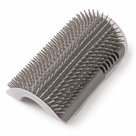 Wall Corner Cat Grooming Brush for Self-Grooming – Curved Massage Comb for Daily Coat Care at Home