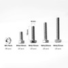 M4 304 Stainless Steel Hexagonal Screws Bolts and Nuts Set,
