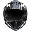 Raider 2131914 GX3 Unisex-Child MX Off-Road Helmet (Black/Silver, Youth Medium)
