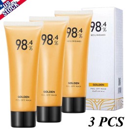 Unbranded Gold Foil Peel-Off Mask - 98% Beilingmei Gold Face Mask, for Wrinkles 1-5 Pcs - 3 PCS