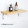 SAYAYO Wall Shelf Bracket 6 x 5 Inch, Stainless Steel