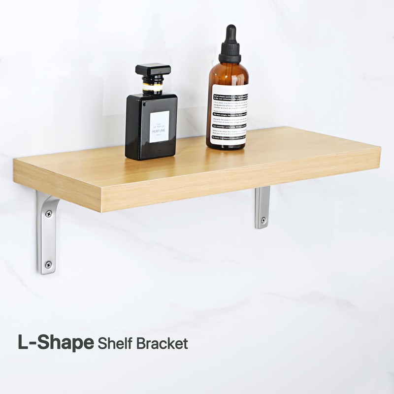 SAYAYO Wall Shelf Bracket 6 x 5 Inch, Stainless Steel