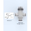 POOLHACKER Pool Fittings Dual Split Hose Plunger Valve, Pool Parts