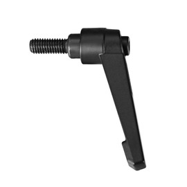 sourcing map 5pcs Adjustable Clamping Lever Handle M8 x 16mm Metric Black Oxide Carbon Steel Male Threaded Stud Hand Knobs Ratchet Rotating Screw Handles Bolts with Locking Lever Black