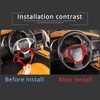 Steering Wheel Cover Trim Real Carbon Fiber 1PCS Compatible with