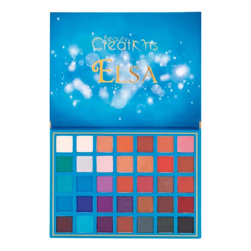 Beauty Creations paleta de sombras Elsa 35 tonalidades color de