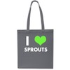 I Love Sprouts Christmas Tote Shopping Gym Beach Bag 42cm