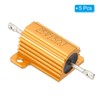 PATIKIL 25W 15 Ohm Aluminum Shell Resistor 5 Pack Aluminum