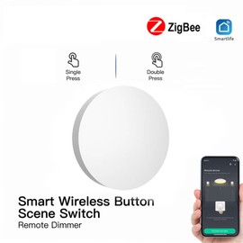 Zigbee Smart Knob Scene Switch for DIY Home Automation Scene Linkage APP Remote Control Intelligent Light Switch Household Appliances Smart Control