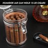 XIFEI Acrylic Humidor Jar with Humidifier and Hygrometer,humidor That can