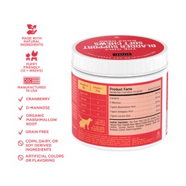 Natural Rapport Dog Bladder Support - The Only Bladder Support Chews Dogs Need - 120ct Supplements That Contain Cranberry and D- Mannose to Aid in Kidney Function